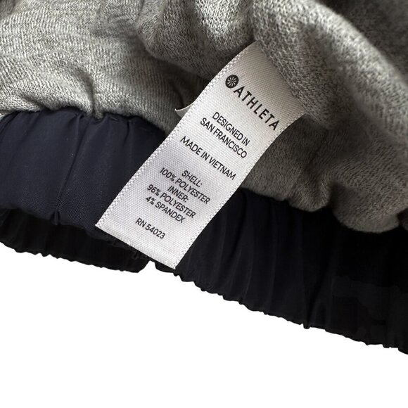 ATHLETA Chill Bomber Jacket - Sporty Drawstring Navy Blue - Picture 16 of 16